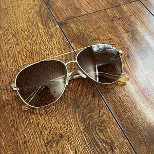 Kate Spade Gold Frame Aviator Sunglasses